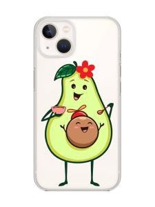Прозорий чохол із захистом камери на iPhone 14 Plus :: Малюк Авокадо (принт 309)