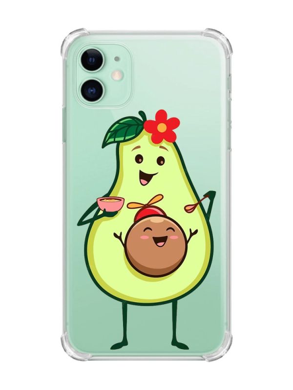 Чохол з потовщеними кутами на Apple iPhone 11 (6.1) :: Малюк Авокадо (принт 309)