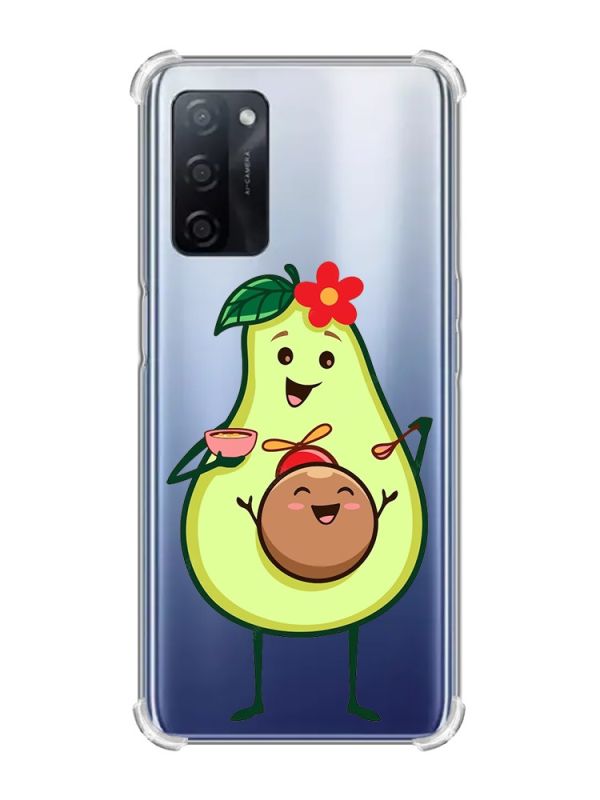 Чохол з потовщеними кутами на Oppo A55 :: Малюк Авокадо (принт 309)