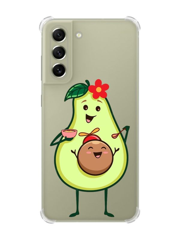 Чохол із потовщеними кутами на Samsung S21 FE :: Малюк Авокадо (принт 309)