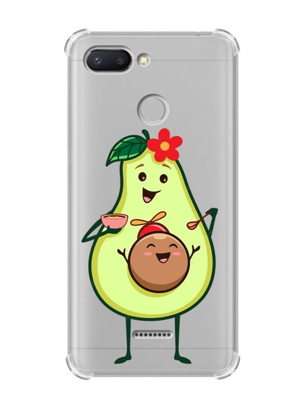 Чохол із потовщеними кутами для Xiaomi Redmi 6 :: Малюк Авокадо (принт 309)