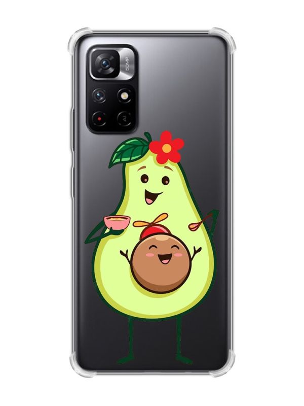 Чохол з потовщеними кутами на Xiaomi Redmi Note 11 5G :: Малюк Авокадо (принт 309)