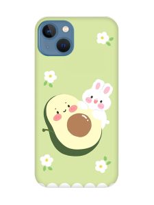 Чохол на Apple iPhone 13 :: Авокадо і зайченя (принт 311)