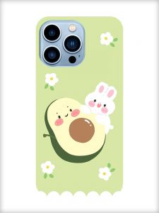 Чохол на Apple iPhone 13 Pro Max :: Авокадо і зайченя (принт 311)