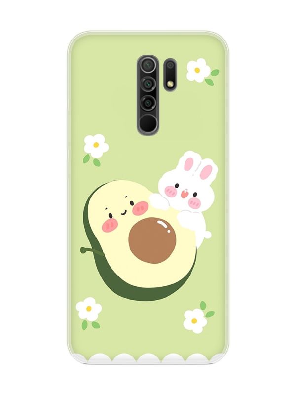 Чохол на Xiaomi Redmi 9 :: Авокадо і зайченя (принт 311)