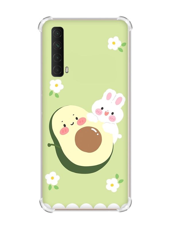 Чохол з потовщеними кутами на Huawei P Smart 2021 :: Авокадо і зайченя (принт 311)
