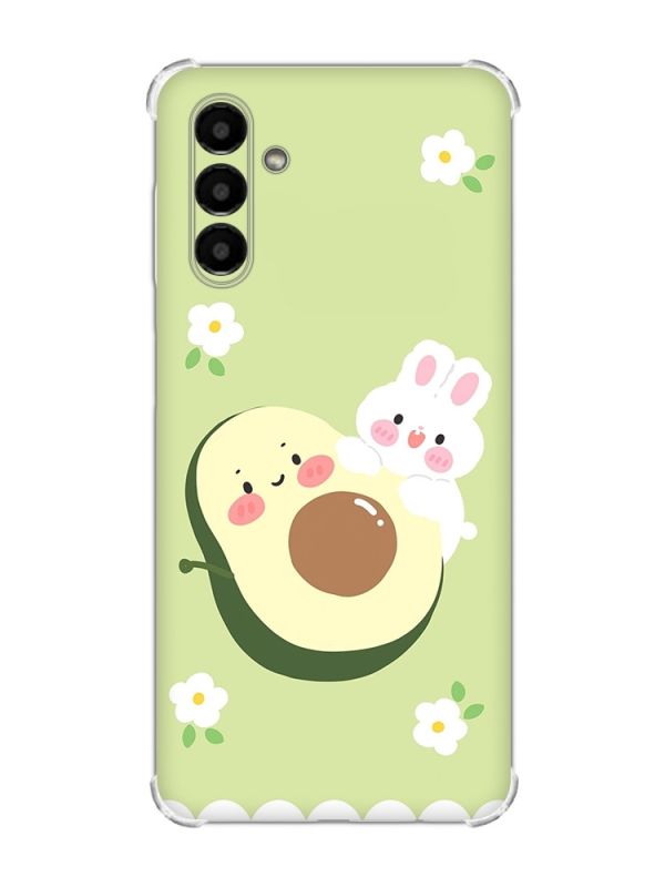 Чохол із потовщеними кутами на Samsung Galaxy A04s/A13 5G :: Авокадо і зайченя (принт 311)