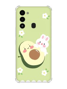 Чохол з потовщеними кутами на TECNO Spark Go 2022 :: Авокадо і зайченя (принт 311)