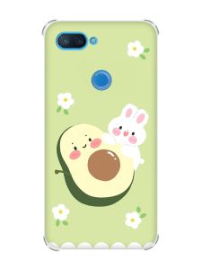 Чохол із потовщеними кутами на Xiaomi Mi 8 Lite :: Авокадо і зайченя (принт 311)