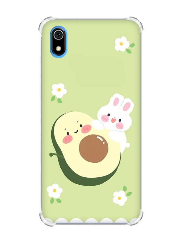 Чохол з потовщеними кутами для Xiaomi Redmi 7A :: Авокадо і зайченя (принт 311)