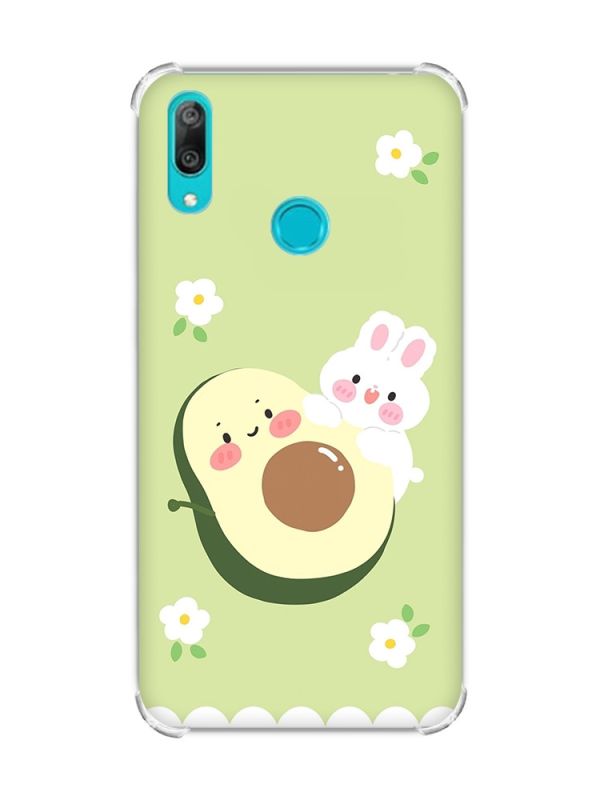Чохол з потовщеними кутами Huawei Y7 2019/Y7 prime 2019 :: Авокадо і зайченя (принт 311)