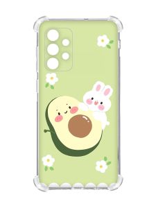 Чохол із потовщеними кутами на Oppo A72 5G :: Авокадо і зайченя (принт 311)