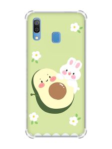 Чохол з потовщеними кутами на Samsung Galaxy A30 (2019) / A20 (2019) :: Авокадо і зайченя (принт 311)