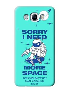 Матовий бірюзовий чохол на Samsung Galaxy J7(2016) J710 :: Космонавт на скейті (принт 248)