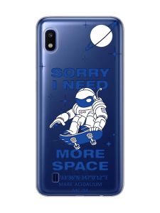 Прозорий чохол на Samsung Galaxy A10 (2019) A105 :: Космонавт на скейті (принт 248)