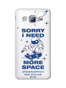 Прозорий чохол на Samsung Galaxy J3 2016 (J310) :: Космонавт на скейті (принт 248)