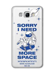 Прозорий чохол на Samsung Galaxy J7(2016) J710 :: Космонавт на скейті (принт 248)