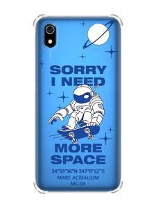 Чохол з потовщеними кутами для Xiaomi Redmi 7A :: Космонавт на скейті (принт 248)