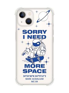 Чохол із потовщеними кутами на iPhone 14 Plus :: Космонавт на скейті (принт 248)