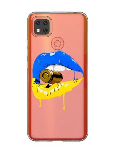 Прозорий чохол для Xiaomi Redmi 9C/10A :: Губи і патрон (принт 264)