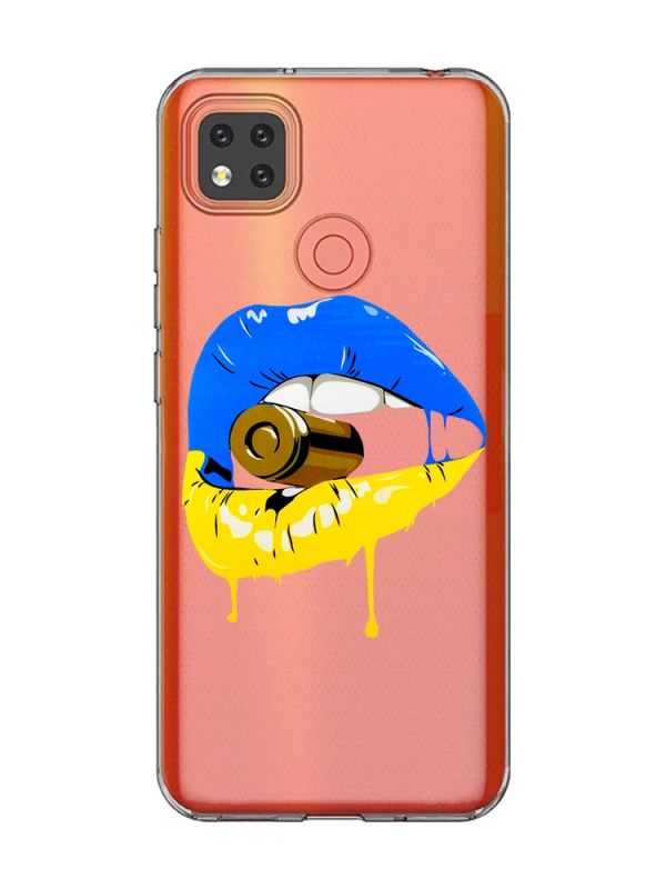 Прозорий чохол для Xiaomi Redmi 9C/10A :: Губи і патрон (принт 264)