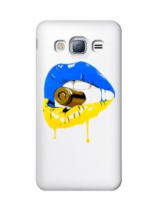 Прозорий чохол на Samsung Galaxy J3 2016 (J310) :: Губи і патрон (принт 264)