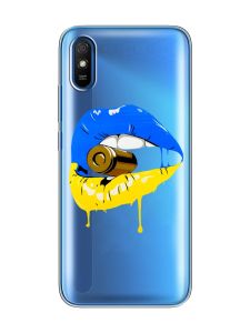 Прозорий чохол на Xiaomi Redmi 9A  :: Губи і патрон (принт 264)