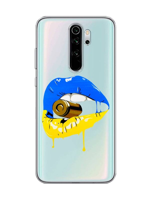 Прозорий чохол на Xiaomi Redmi Note 8 Pro :: Губи і патрон (принт 264)