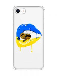 Чохол з потовщеними кутами на iPhone 7/ 7s/ 8/ 8s :: Губи і патрон (принт 264)