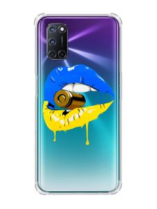 Чохол з потовщеними кутами на Oppo A52/A72/A92 :: Губи і патрон (принт 264)