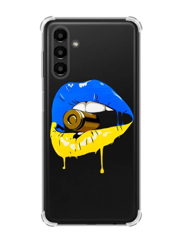 Чохол із потовщеними кутами на Samsung Galaxy A04s/A13 5G :: Губи і патрон (принт 264)