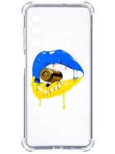 Чохол з потовщеними кутами на Samsung Galaxy A14 5G :: Губи і патрон (принт 264)