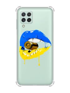 Чохол із потовщеними кутами на Samsung Galaxy A22 5G / A22s 5G :: Губи і патрон (принт 264)