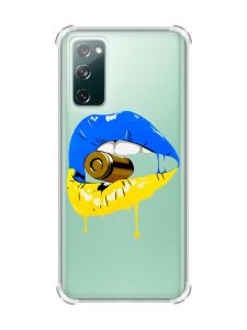 Чохол з потовщеними кутами на Galaxy S20 FE :: Губи і патрон (принт 264)