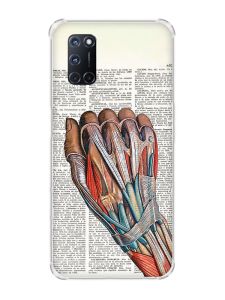 Чохол з потовщеними кутами на Oppo A52/A72/A92 :: Анатомія руки (принт 298)