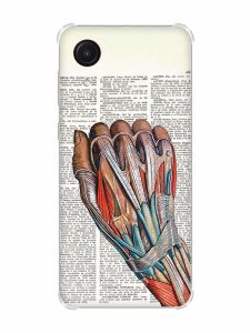Чохол з потовщеними кутами на Samsung Galaxy A03 Core/A032 :: Анатомія руки (принт 298)