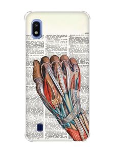 Чохол з потовщеними кутами на Samsung Galaxy A10 (2019)/A105 :: Анатомія руки (принт 298)