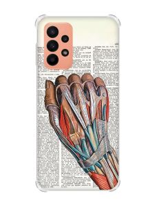 Чохол з потовщеними кутами на Samsung Galaxy A23 :: Анатомія руки (принт 298)