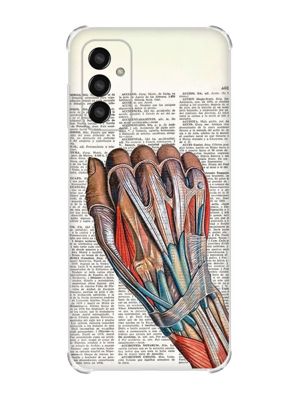 Чохол із потовщеними кутами на Samsung Galaxy M13 4G :: Анатомія руки (принт 298)