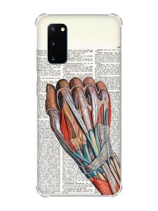 Чохол із потовщеними кутами на Samsung Galaxy S20 Plus :: Анатомія руки (принт 298)
