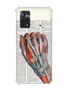 Чохол з потовщеними кутами на Xiaomi Poco X4 Pro 5G :: Анатомія руки (принт 298)