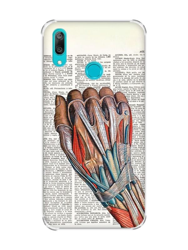 Чохол з потовщеними кутами Huawei Y7 2019/Y7 prime 2019 :: Анатомія руки (принт 298)