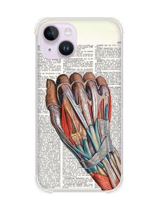 Чохол із потовщеними кутами на iPhone 14 :: Анатомія руки (принт 298)