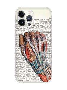 Чохол із потовщеними кутами на iPhone 14 Pro Max :: Анатомія руки (принт 298)