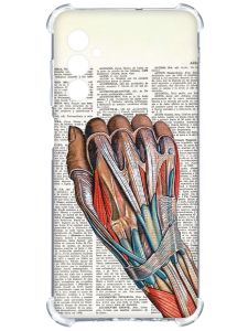 Чохол з потовщеними кутами на Samsung Galaxy A14 5G :: Анатомія руки (принт 298)