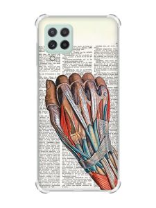 Чохол із потовщеними кутами на Samsung Galaxy A22 5G / A22s 5G :: Анатомія руки (принт 298)