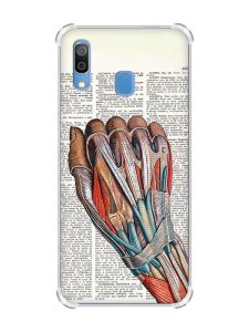 Чохол з потовщеними кутами на Samsung Galaxy A30 (2019) / A20 (2019) :: Анатомія руки (принт 298)