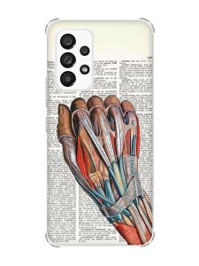 Чохол з потовщеними кутами на Samsung Galaxy A53 :: Анатомія руки (принт 298)
