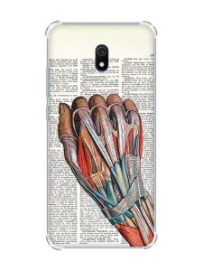 Чохол з потовщеними кутами на Xiaomi Redmi 8A :: Анатомія руки (принт 298)