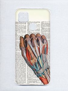 Чохол з потовщеними кутами на Xiaomi Redmi 9C/10A :: Анатомія руки (принт 298)